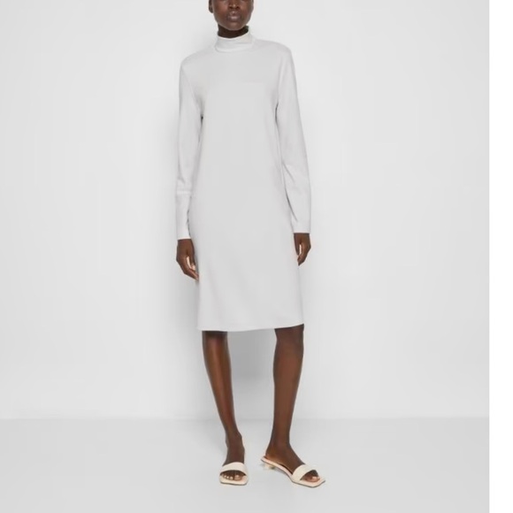 MAXMARA LEISURE Label-cut Trento Jersey Turtleneck Long Sleeve Dress.Size: S New - Picture 7 of 16